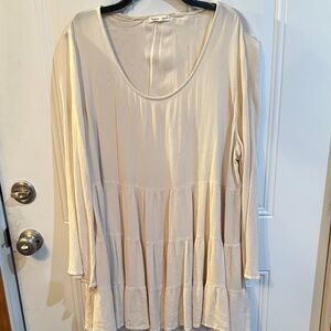 Indigo Soul Cream Tunic Top